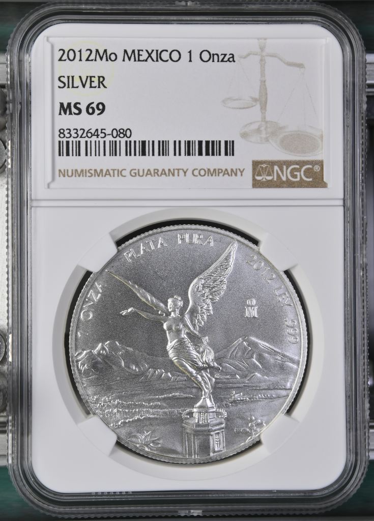 Modern Silver & Minors Onza 2012 Mo NGC MS69 0145747