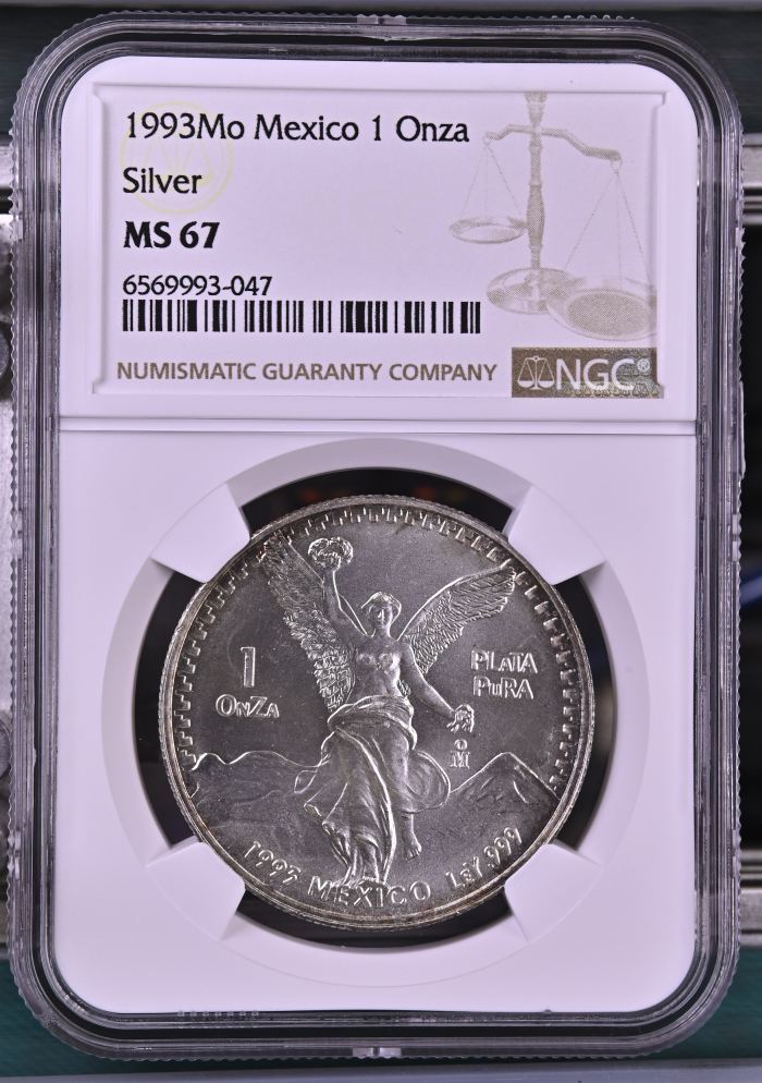 Modern Silver & Minors Onza 1993 Mo NGC MS67 0145791Modern Silver & Minors Onza 1993 Mo NGC MS67 0145791