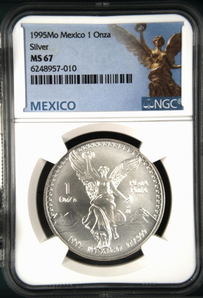 Modern Silver & Minors Onza 1995 Mo NGC MS67 0145794Modern Silver & Minors Onza 1995 Mo NGC MS67 0145794