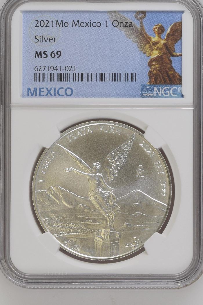 Modern Silver & Minors Onza 2021 Mo NGC MS69 0145842Modern Silver & Minors Onza 2021 Mo NGC MS69 0145842