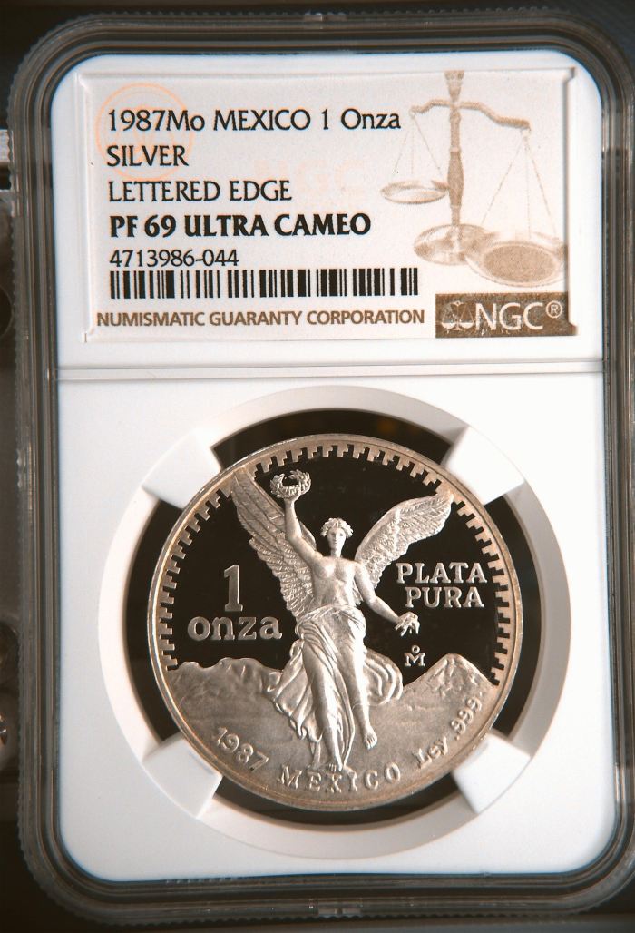 Modern Silver & Minors Onza 1987 Mo NGC PF69 Ultra Cameo 0145844Modern Silver & Minors Onza 1987 Mo NGC PF69 Ultra Cameo 0145844