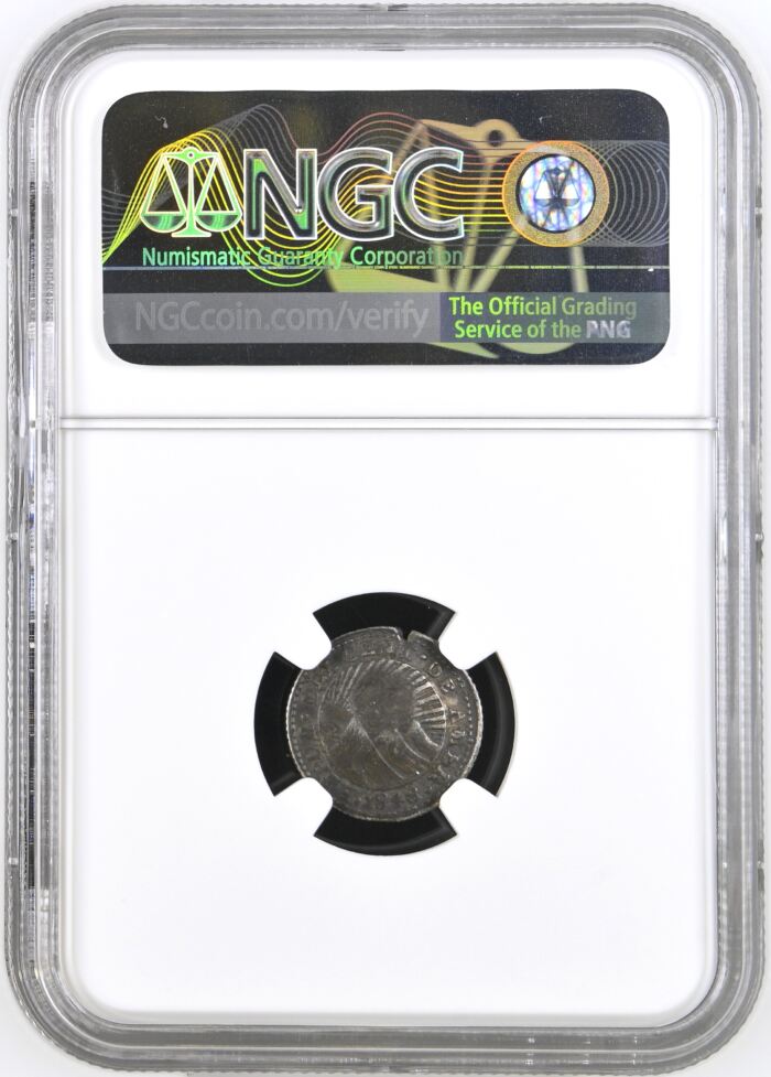 Costa Rica 1/2 Real (1849-57) NGC XF45 0145937Costa Rica 1/2 Real (1849-57) NGC XF45 0145937 - Image 2