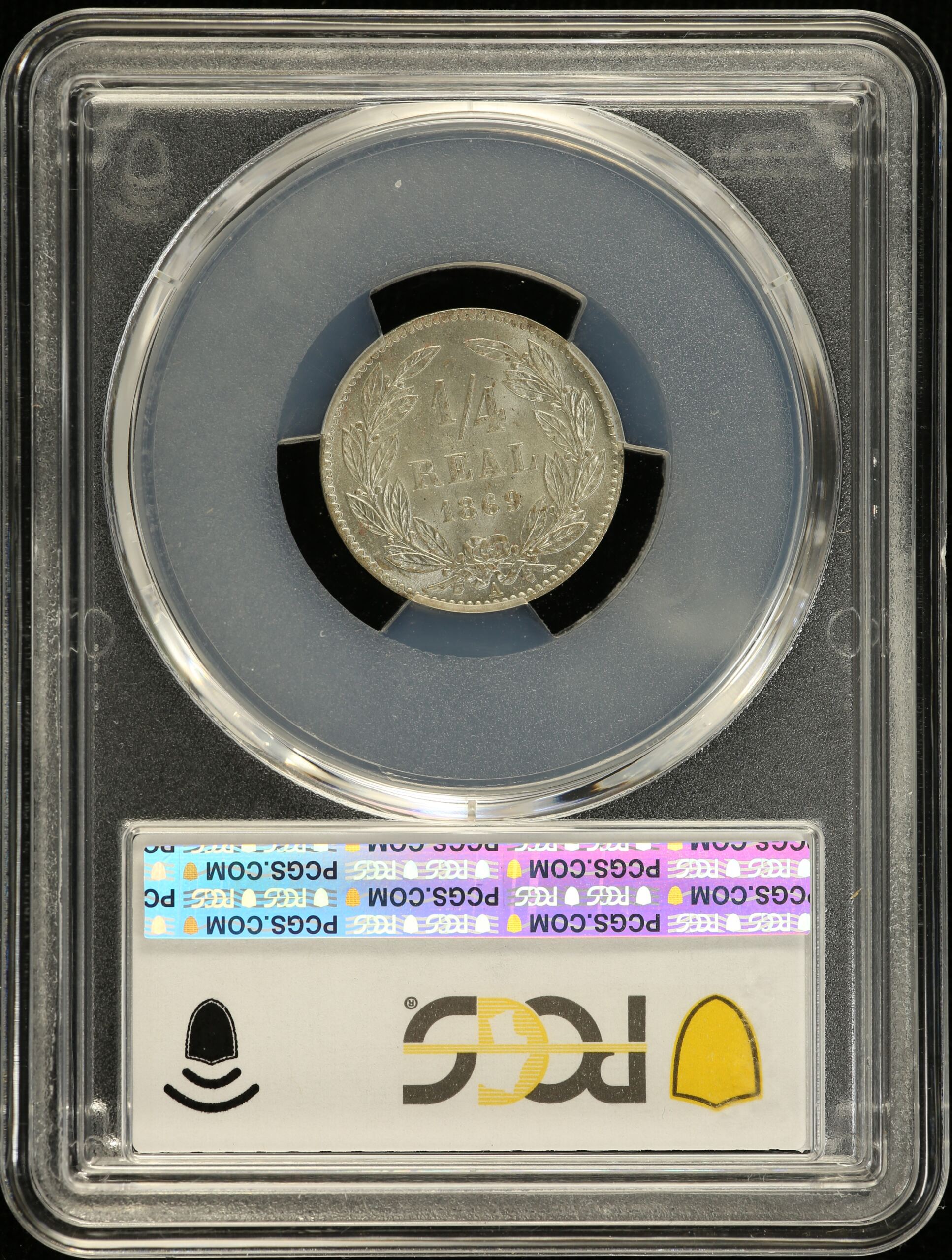 Honduras  Latin American Coins Honduras 1/4 Real 1869 A PCGS MS64 0145941 Honduras 1/4 Real 1869 A PCGS MS64 0145941Honduras 1/4 Real 1869 A PCGS MS64 0145941 - Image 2