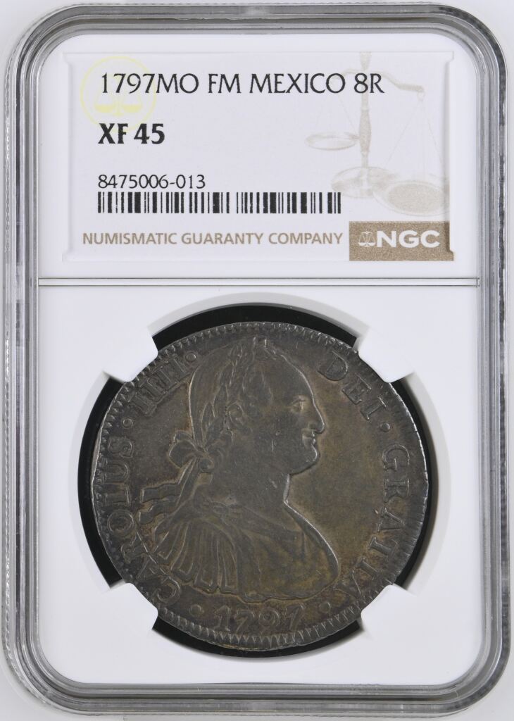 Colonial Silver & Minors 8 Reales 1797 Mo FM NGC XF45 0145969