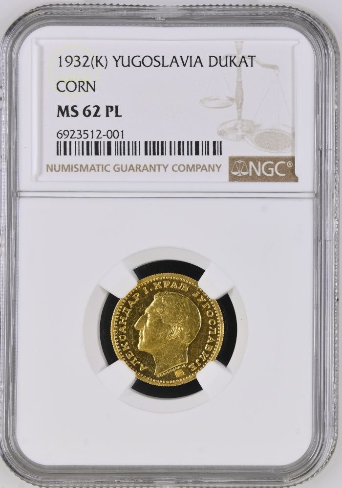 Yugoslavia Dukat 1932 (K) NGC MS62PL 0145997Yugoslavia Dukat 1932 (K) NGC MS62PL 0145997