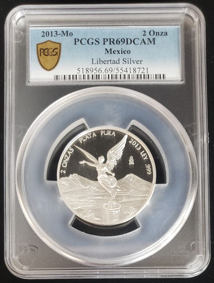 Modern Silver & Minors 2 Onza 2013 Mo PCGS PR69DCAM 0146003Modern Silver & Minors 2 Onza 2013 Mo PCGS PR69DCAM 0146003