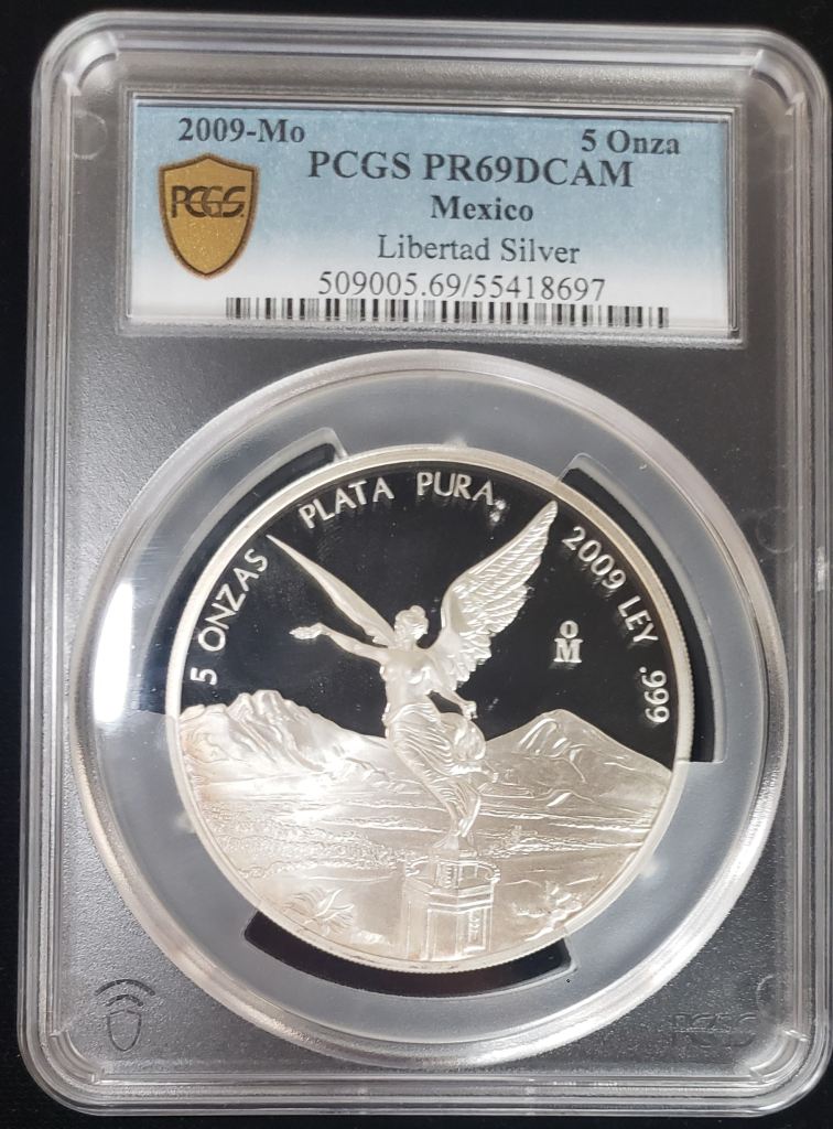 Modern Silver & Minors 5 Onza 2009 Mo PCGS PR69DCAM 0146012