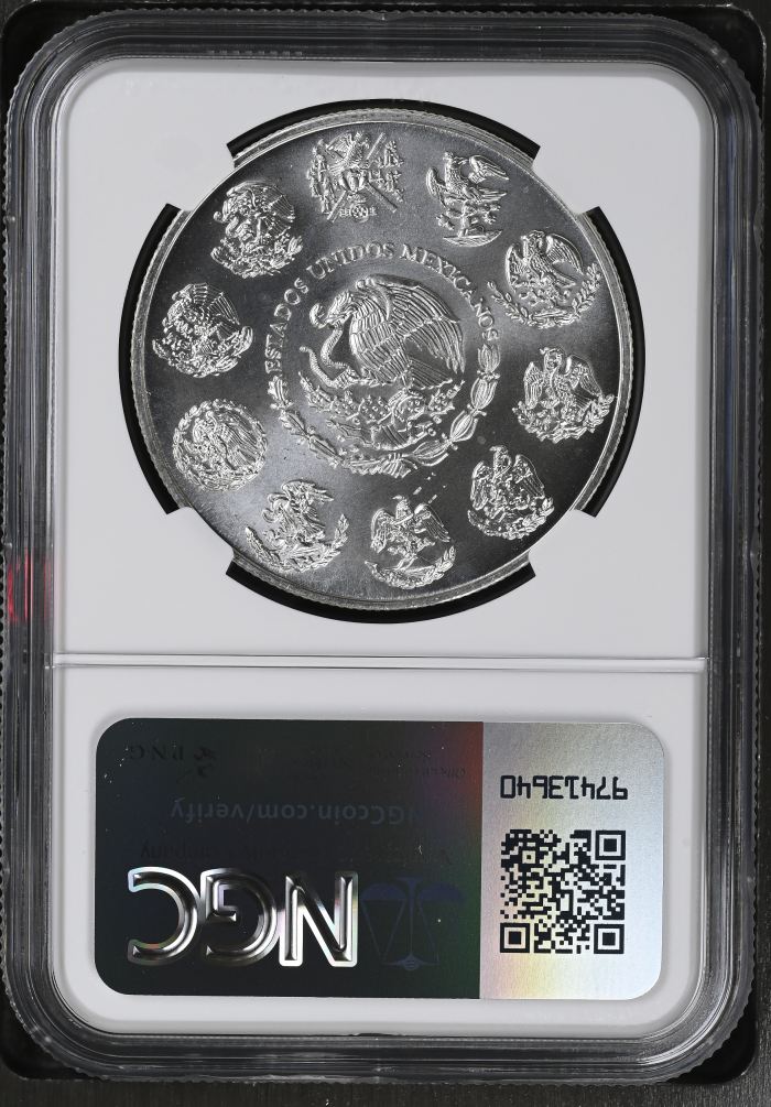 Modern Silver & Minors Onza 2008 Mo NGC MS68 0146049Modern Silver & Minors Onza 2008 Mo NGC MS68 0146049 - Image 2
