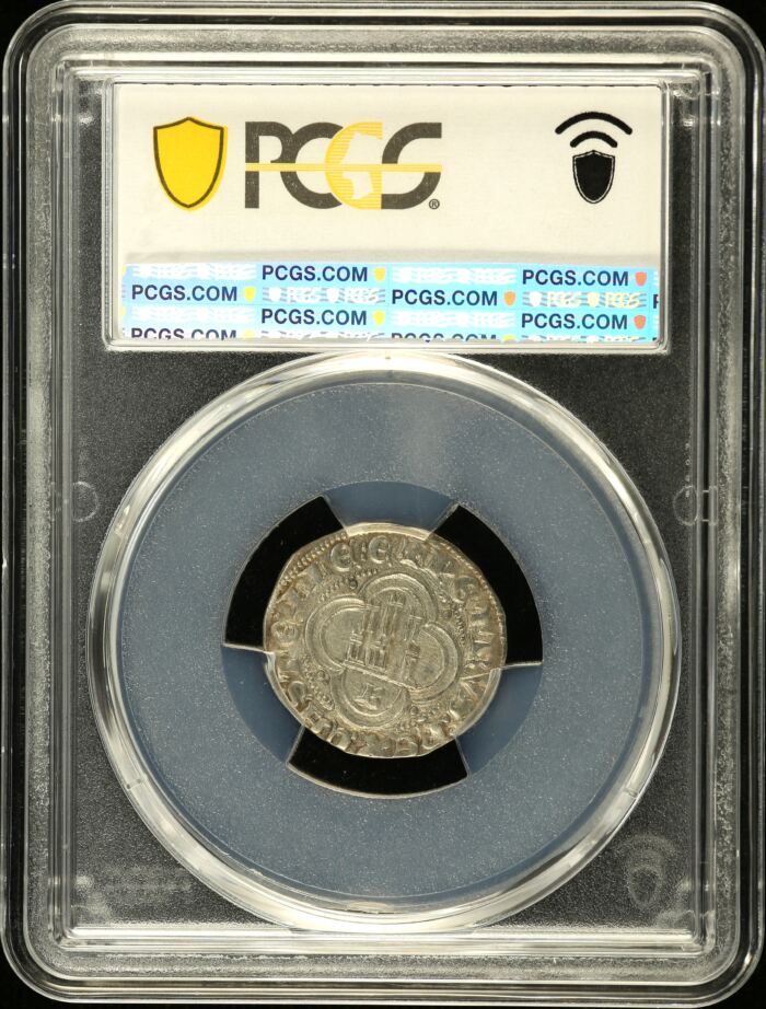Spain 1/2 Real (1350-66) B PCGS AU55 0146227Spain 1/2 Real (1350-66) B PCGS AU55 0146227 - Image 2