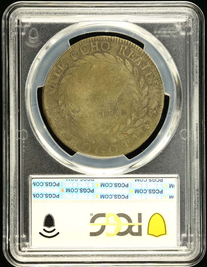 Colombia 8 Reales 1843 Bogota Restrepo-194.9 PCGS VF20 0146259Colombia 8 Reales 1843 Bogota Restrepo-194.9 PCGS VF20 0146259 - Image 2
