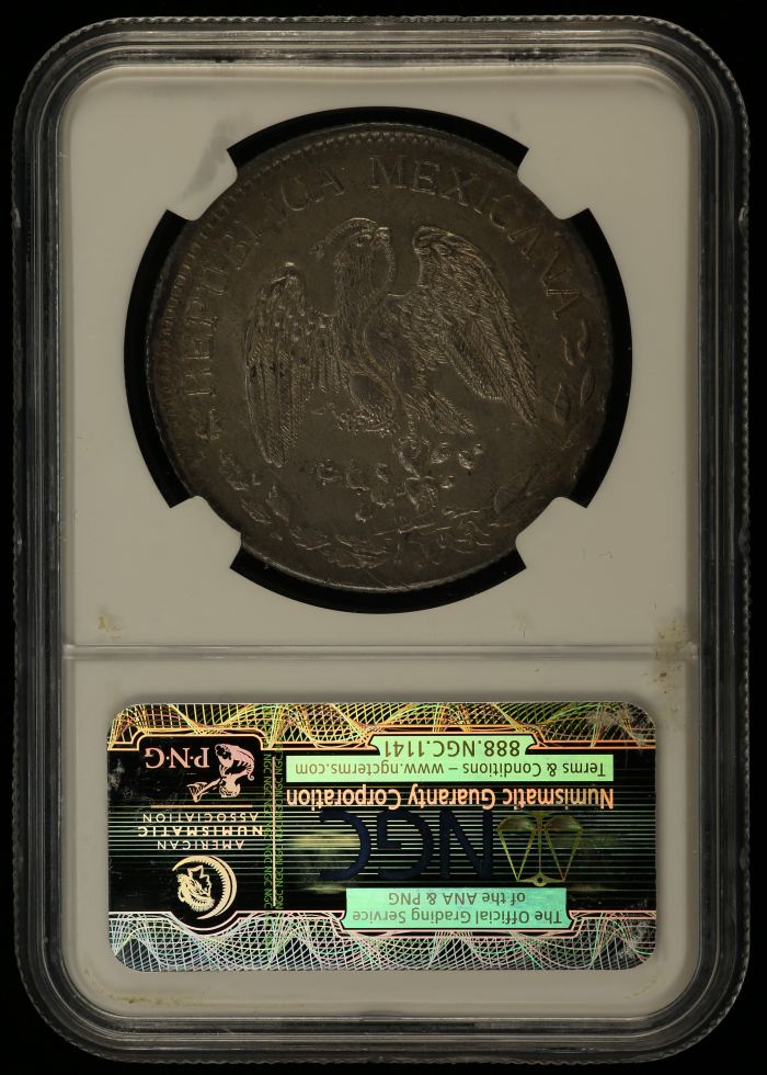 Chihuahua Peso 1915 Ch FM KM-619 NGC AU55 0146155Chihuahua Peso 1915 Ch FM KM-619 NGC AU55 0146155 - Image 2