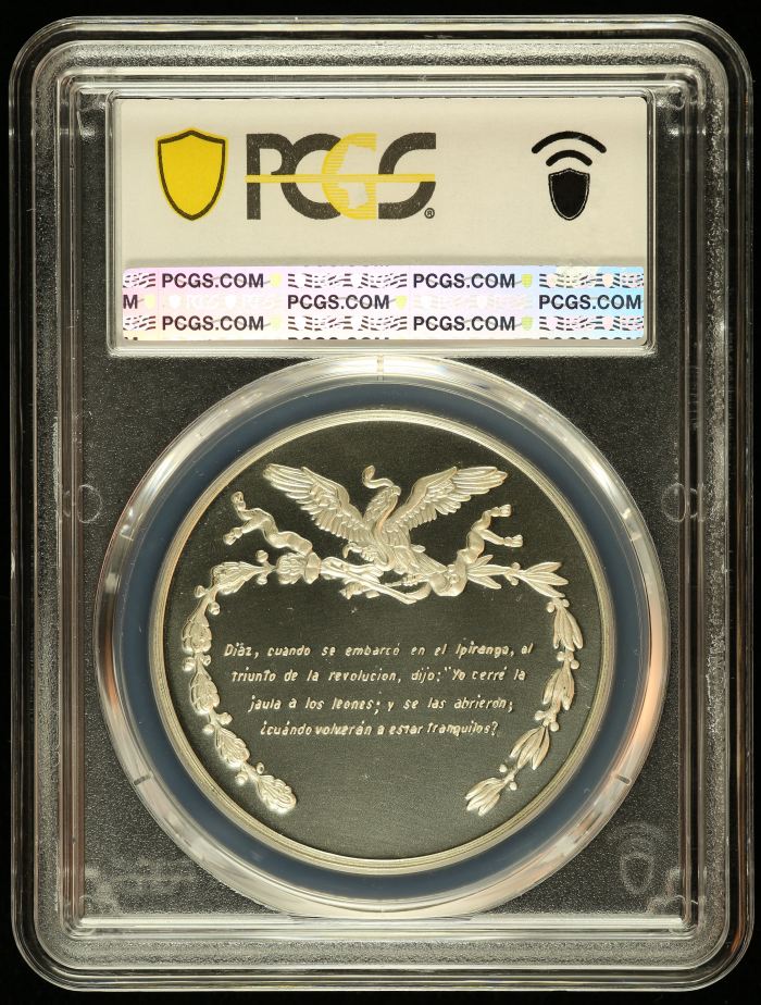 Medals & Tokens President Porfirio Diaz Medal (c.1972) PCGS SP68 0145893Medals & Tokens President Porfirio Diaz Medal (c.1972) PCGS SP68 0145893 - Image 2