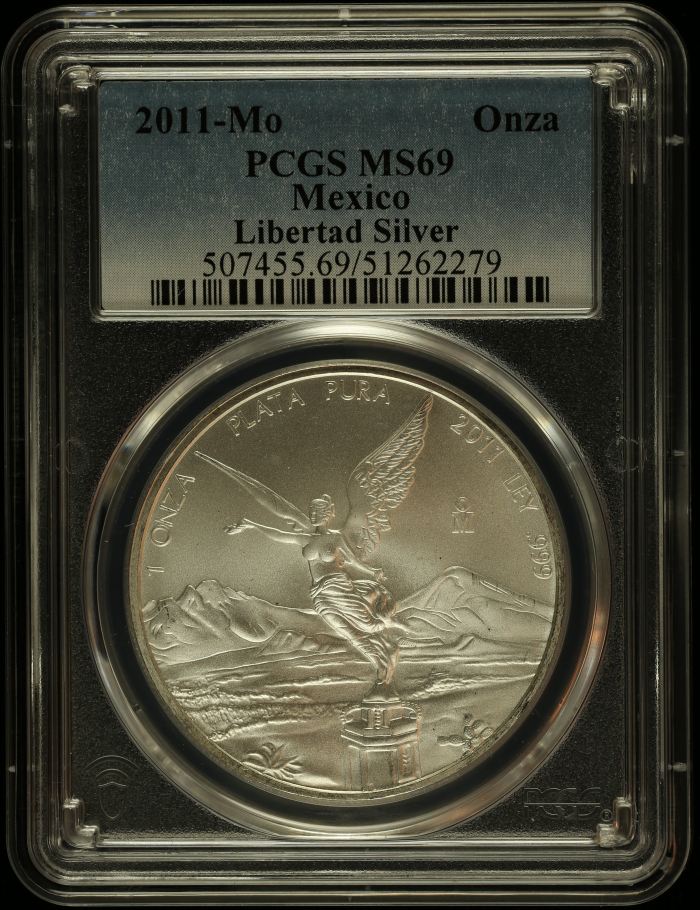 Modern Silver & Minors Onza 2011 Mo PCGS MS69 0145728Modern Silver & Minors Onza 2011 Mo PCGS MS69 0145728