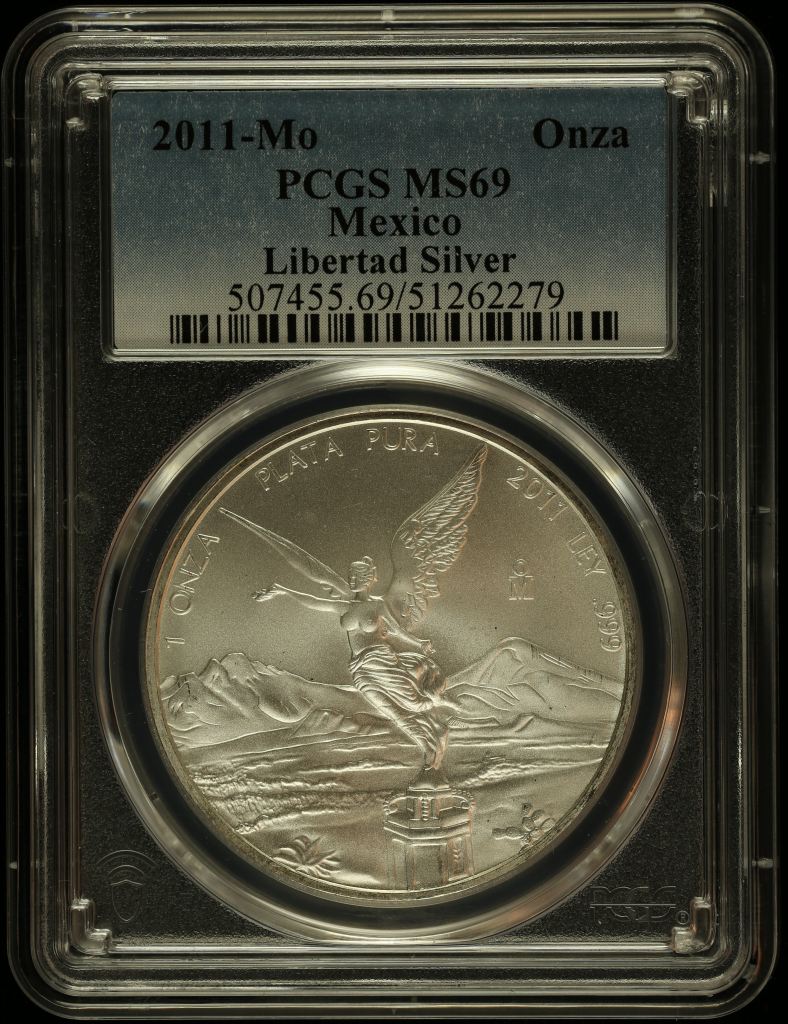 Modern Silver & Minors Onza 2011 Mo PCGS MS69 0145728