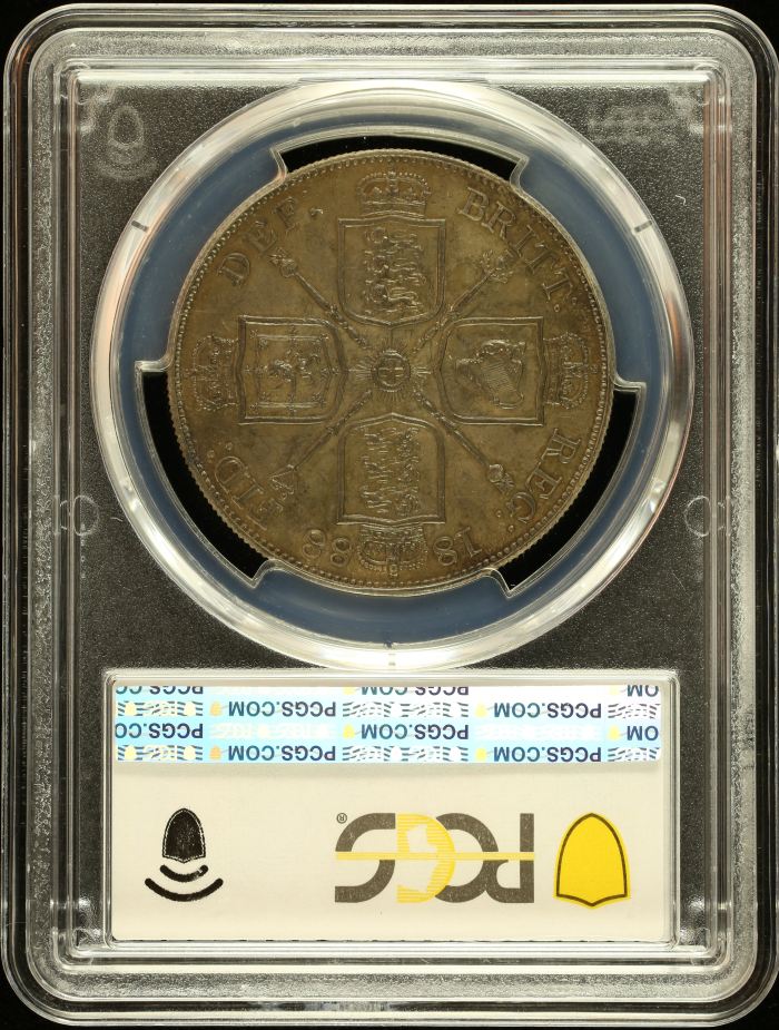 UK (Great Britain) 2 Florin 1888 PCGS AU58 S-3923 0145958UK (Great Britain) 2 Florin 1888 PCGS AU58 S-3923 0145958 - Image 2