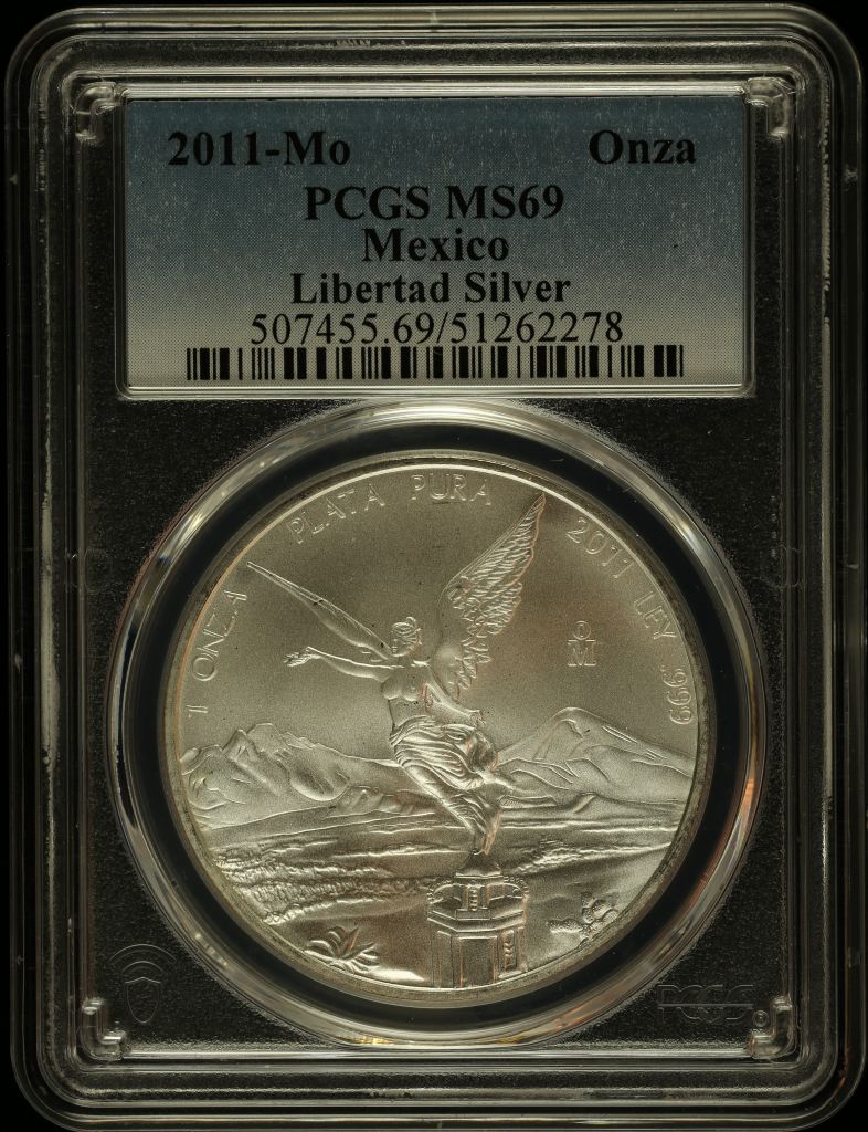Modern Silver & Minors Onza 2011 Mo PCGS MS69 0145729