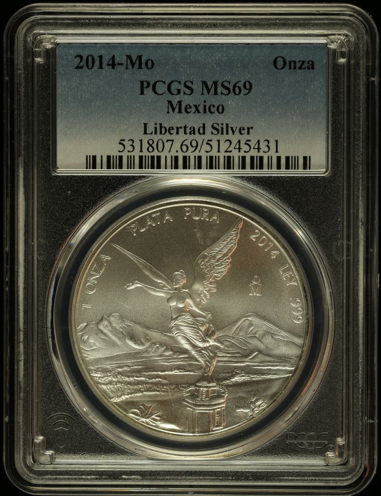 Modern Silver & Minors Onza 2014 Mo PCGS MS69 0145768