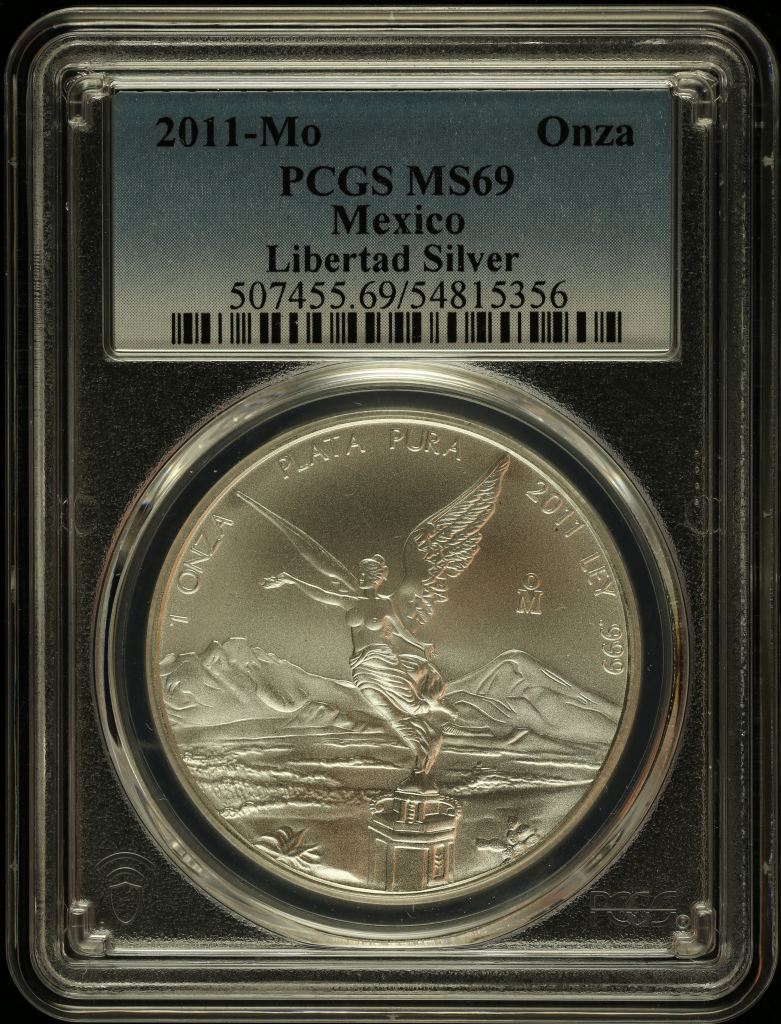 Modern Silver & Minors Onza 2011 Mo PCGS MS69 0146098
