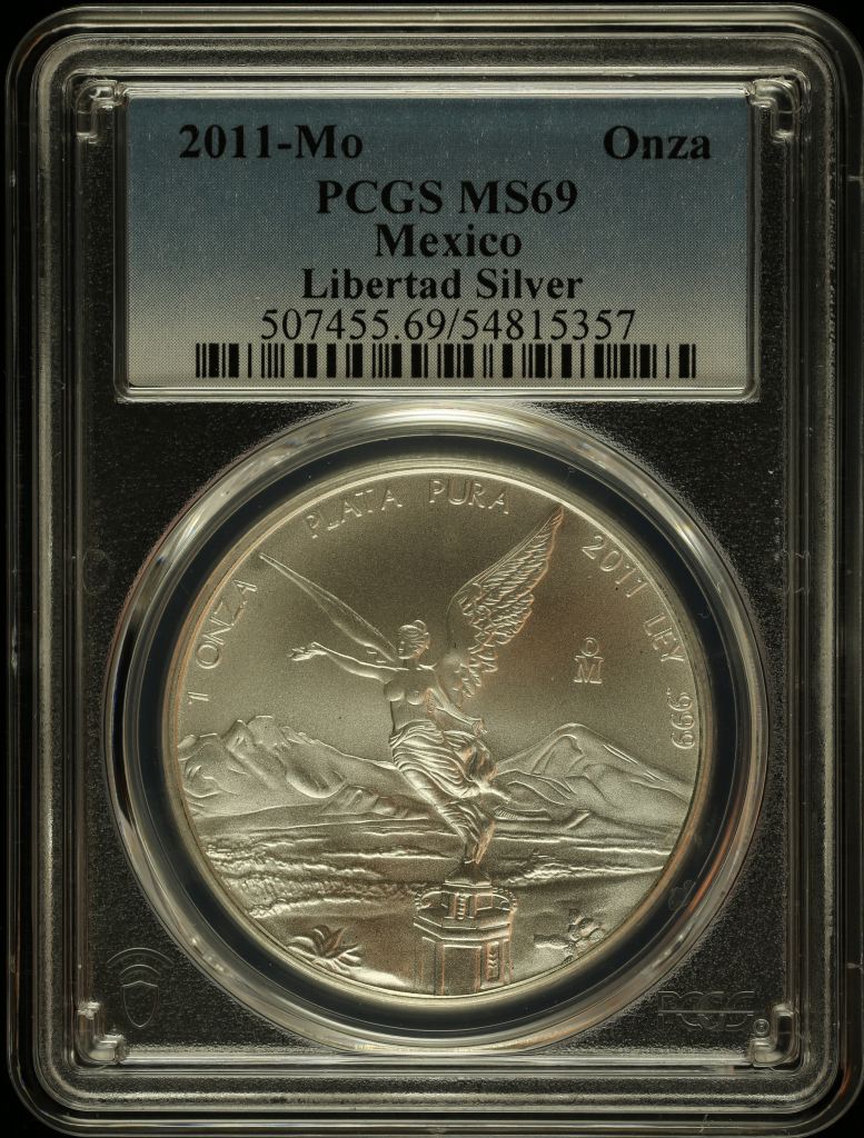 Modern Silver & Minors Onza 2011 Mo PCGS MS69 0146099