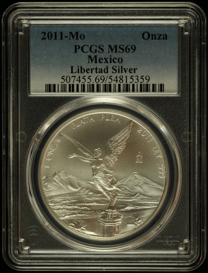 Modern Silver & Minors Onza 2011 Mo PCGS MS69 0146101Modern Silver & Minors Onza 2011 Mo PCGS MS69 0146101