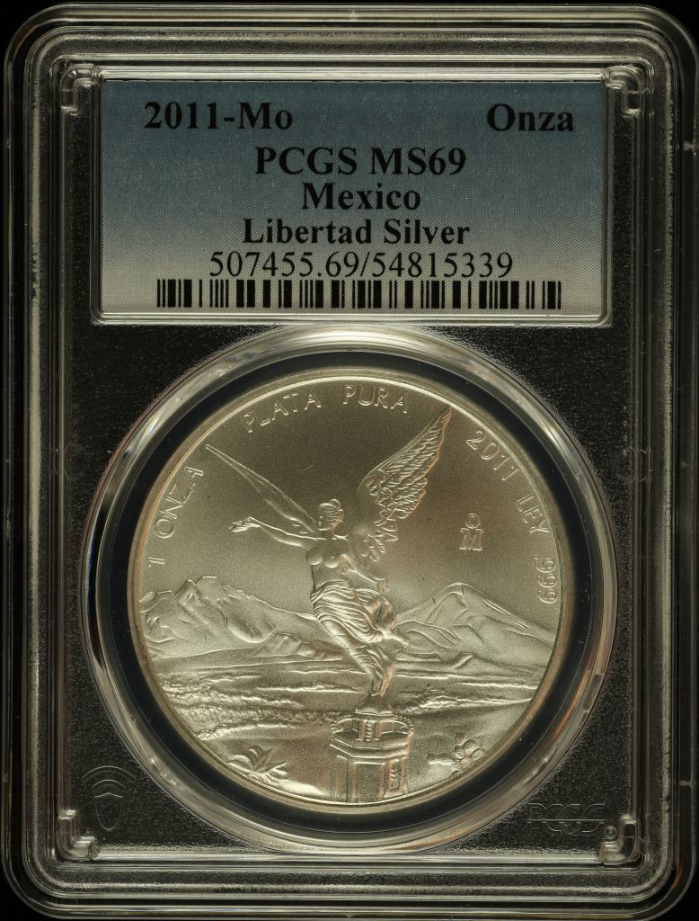 Modern Silver & Minors Onza 2011 Mo PCGS MS69 0146185
