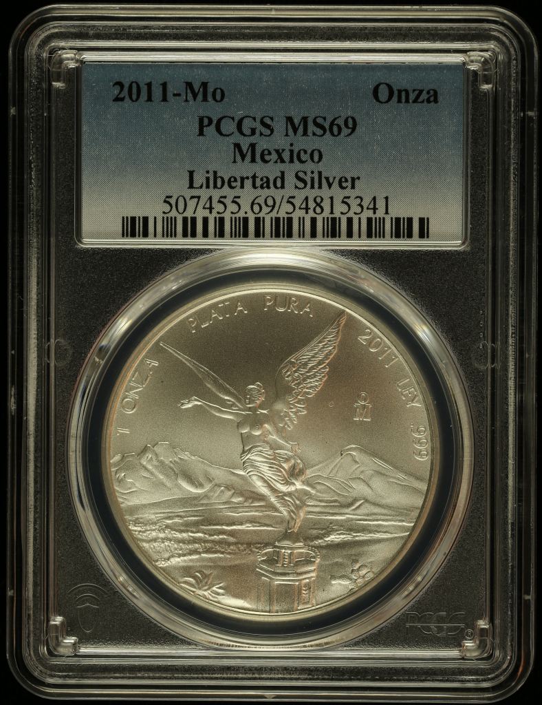 Modern Silver & Minors Onza 2011 Mo PCGS MS69 0146187