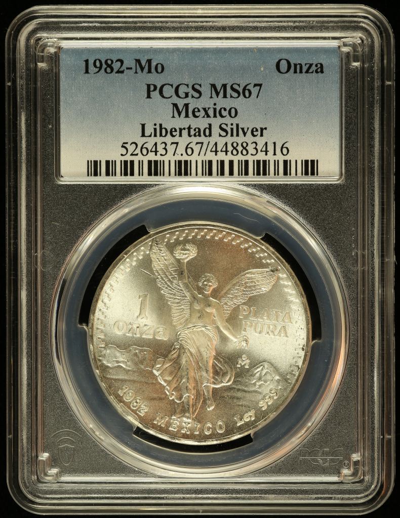 Modern Silver & Minors Onza 1982 Mo PCGS MS67 0145770