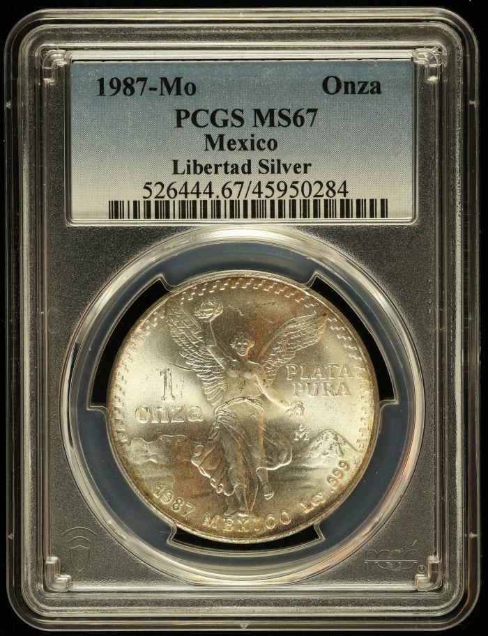 Modern Silver & Minors Onza 1996 Mo PCGS MS67 0145797Modern Silver & Minors Onza 1996 Mo PCGS MS67 0145797