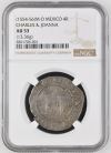 Colonial Silver & Minors 4 Reales (1554-56) M O NGC AU53 0146307
