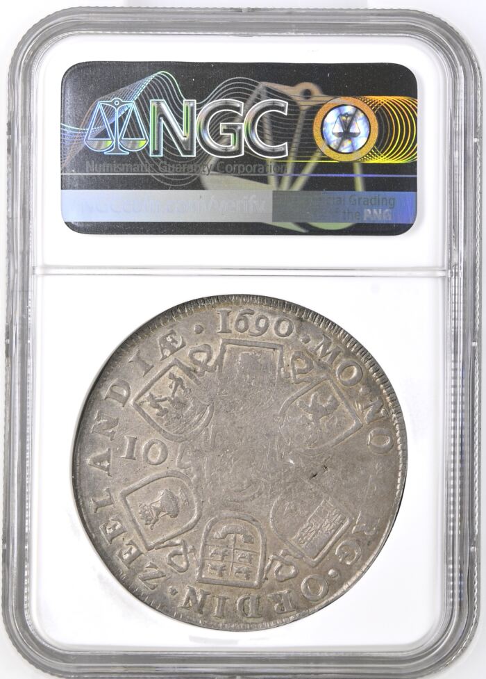 Netherlands 10 Shilling 1690 Zeeland DAV-4973 NGC AU50 0146319Netherlands 10 Shilling 1690 Zeeland DAV-4973 NGC AU50 0146319 - Image 2