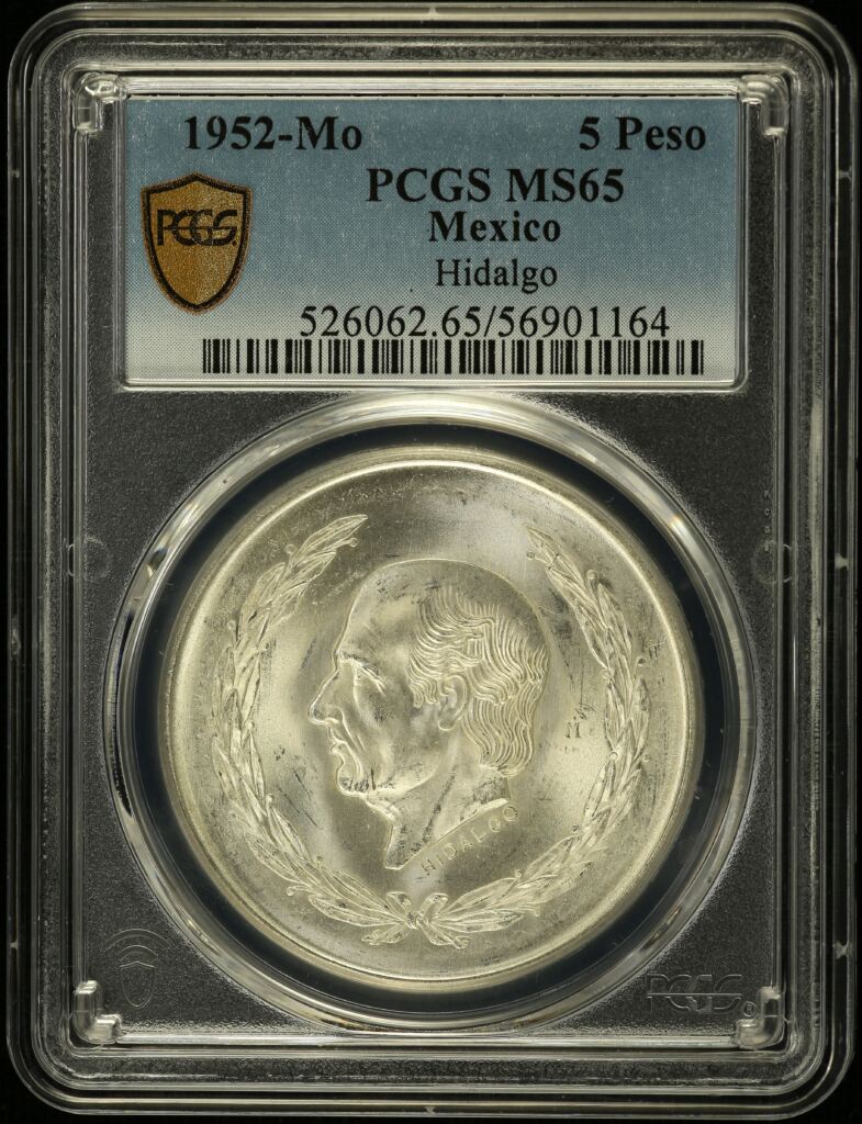 Modern Silver & Minors 5 Peso 1952 Mo PCGS MS65 0146390