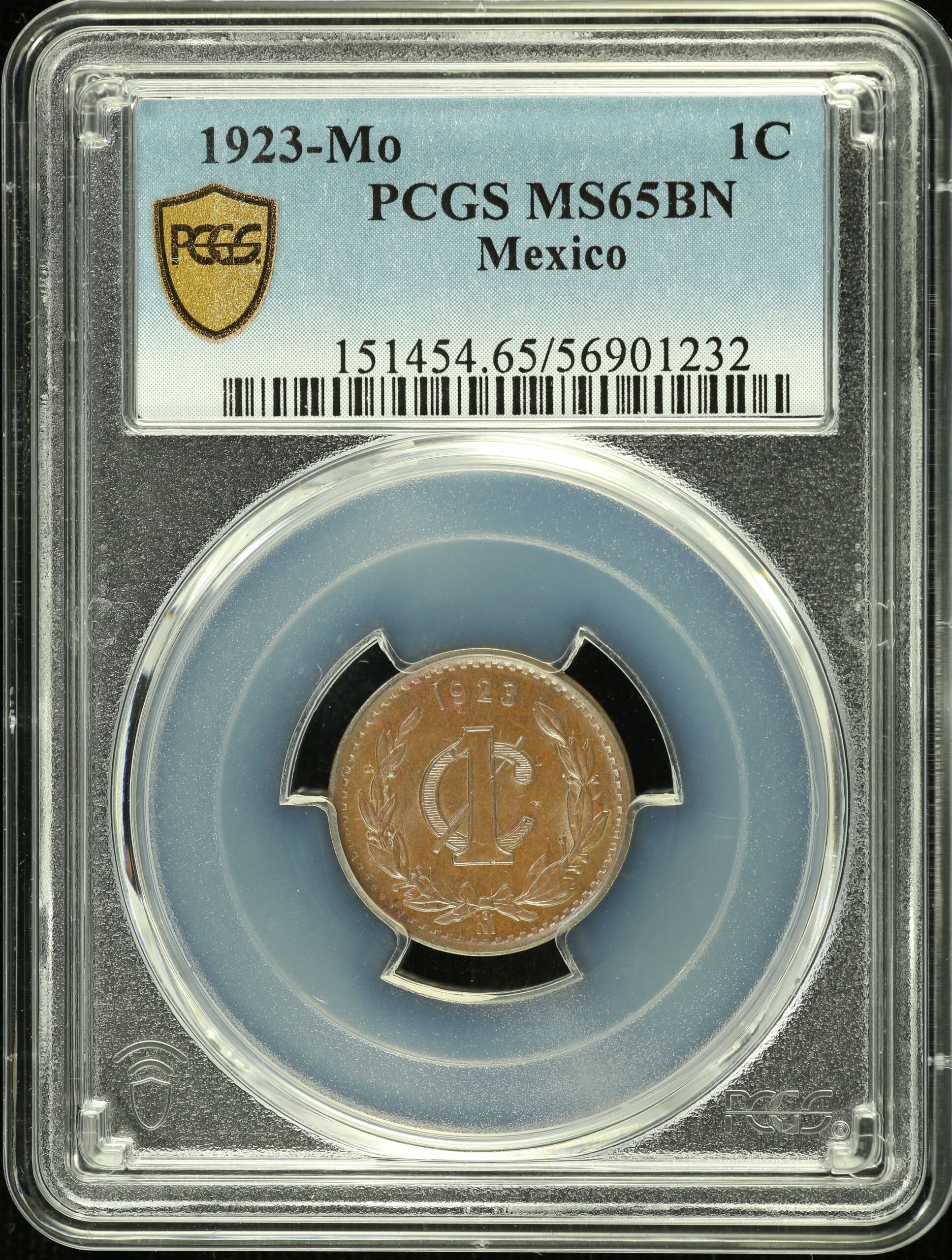 Modern Silver & Minors Centavo 1923 Mo PCGS MS65BN 0146403
