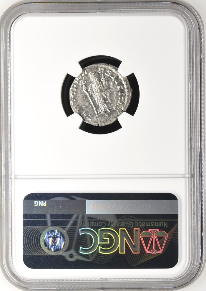 Roman Imperial Elagabalus 218-222 AD AR Denarius NGC MS 0146535Roman Imperial Elagabalus 218-222 AD AR Denarius NGC MS 0146535 - Image 2