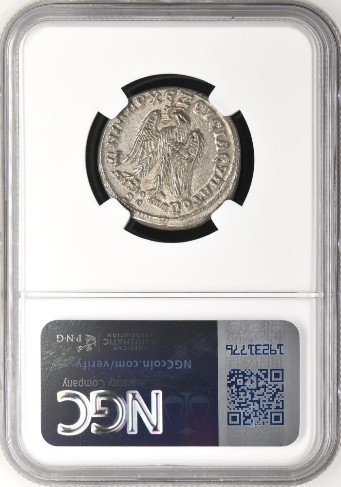 Syria, Seleucis & Pieria Syria Antioch Philip I 244-249 AD BI Tetradrachm NGC ChAU  0146536Syria, Seleucis & Pieria Syria Antioch Philip I 244-249 AD BI Tetradrachm NGC ChAU  0146536 - Image 2