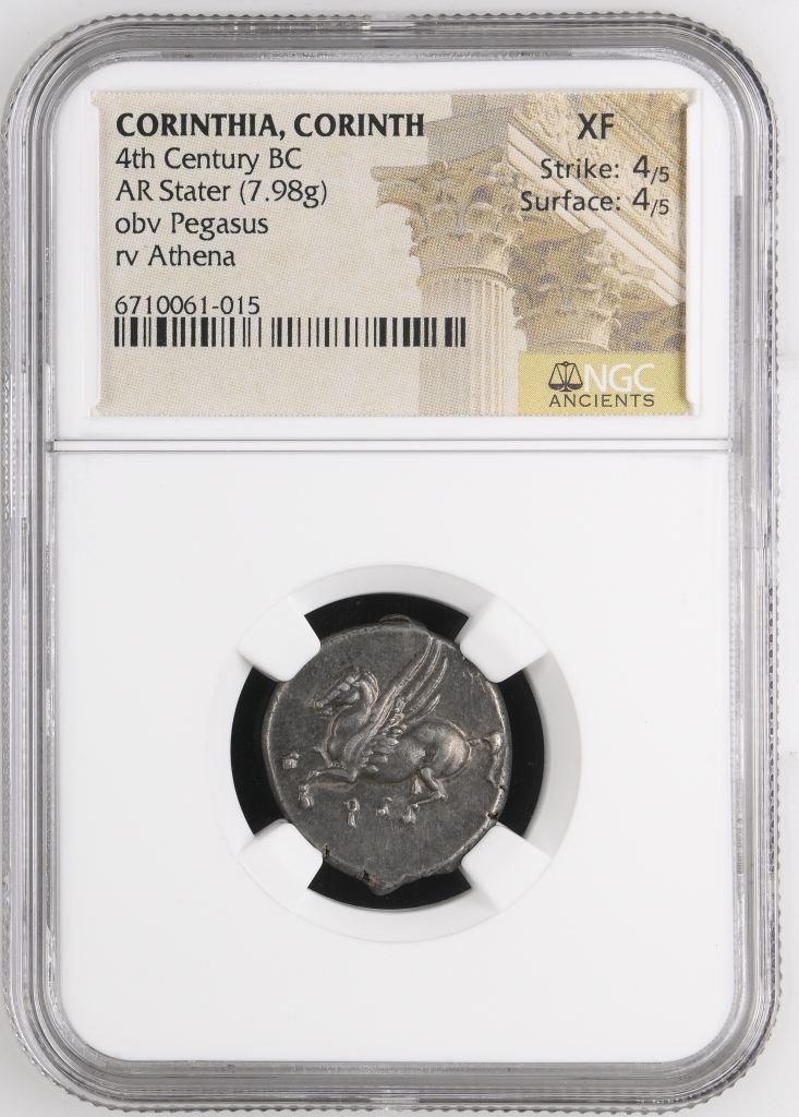 Corinthia Corinth 4th Century BC AR Stater NGC XF 0146541