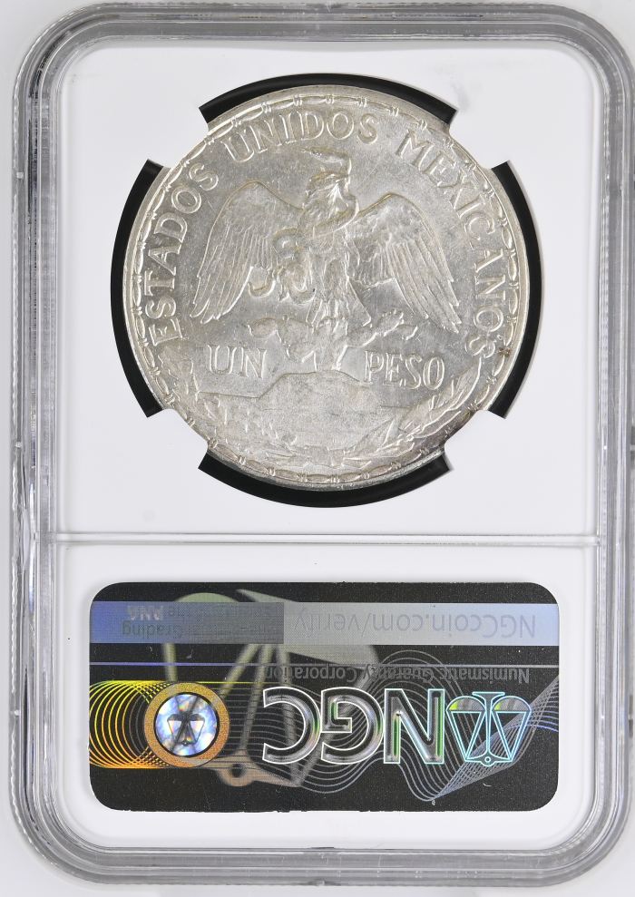 Modern Silver & Minors Peso 1910 NGC MS61 0146546Modern Silver & Minors Peso 1910 NGC MS61 0146546 - Image 2