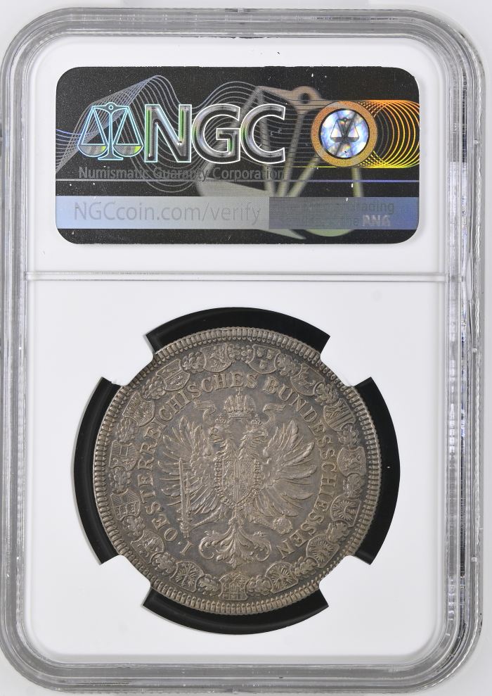 Austria 2 Florin 1880 Shooting Festival NGC AU58 0146551Austria 2 Florin 1880 Shooting Festival NGC AU58 0146551 - Image 2