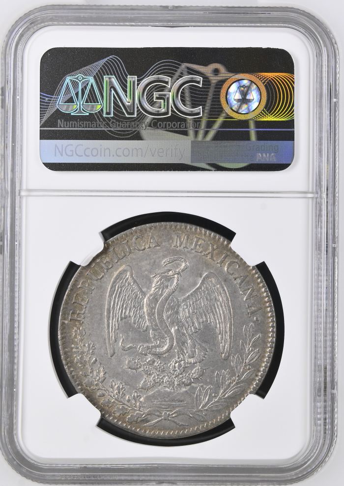 Durango 8 Reales 1832 Do RM/RL NGC AU55 0146560Durango 8 Reales 1832 Do RM/RL NGC AU55 0146560 - Image 2