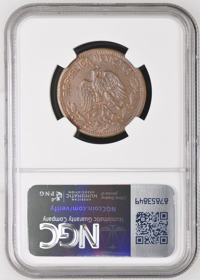 Guerrero 10 Centavo 1915 GRO NGC MS63BN 0146595Guerrero 10 Centavo 1915 GRO NGC MS63BN 0146595 - Image 2