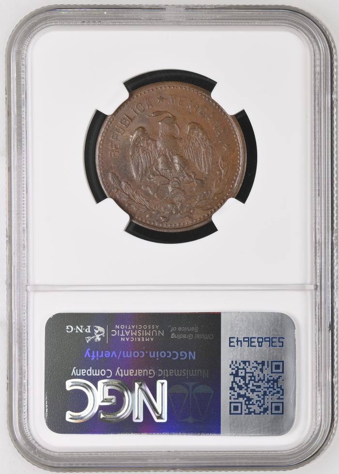 Guerrero 10 Centavo 1915 GRO NGC MS63BN 0146596Guerrero 10 Centavo 1915 GRO NGC MS63BN 0146596 - Image 2