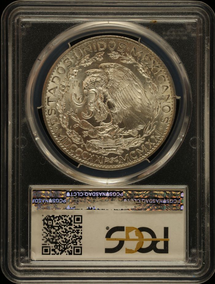 Modern Silver & Minors 2 Peso 1921 Mo KM-462 PCGS MS64+ 0146451Modern Silver & Minors 2 Peso 1921 Mo KM-462 PCGS MS64+ 0146451 - Image 2