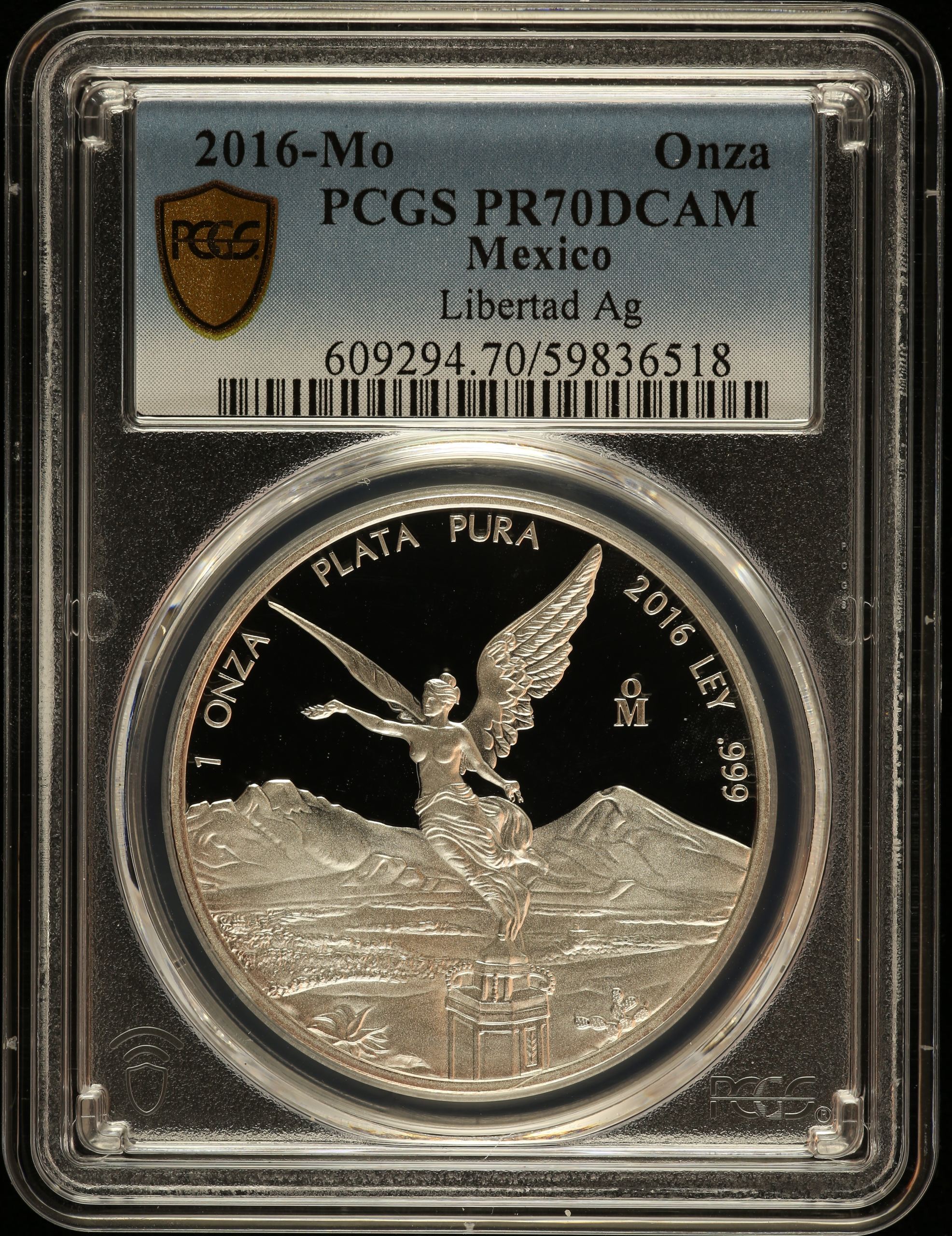 Modern Silver & Minors Onza 2016 Mo PCGS PR70DCAM 0146568