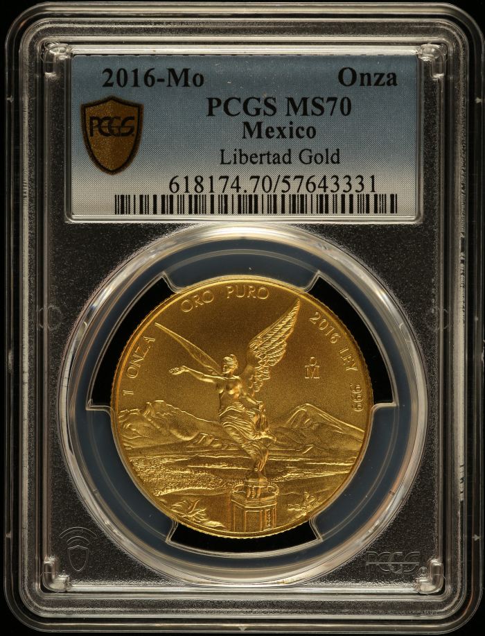 Modern Gold Onza 2016 Mo PCGS MS70 0146566Modern Gold Onza 2016 Mo PCGS MS70 0146566