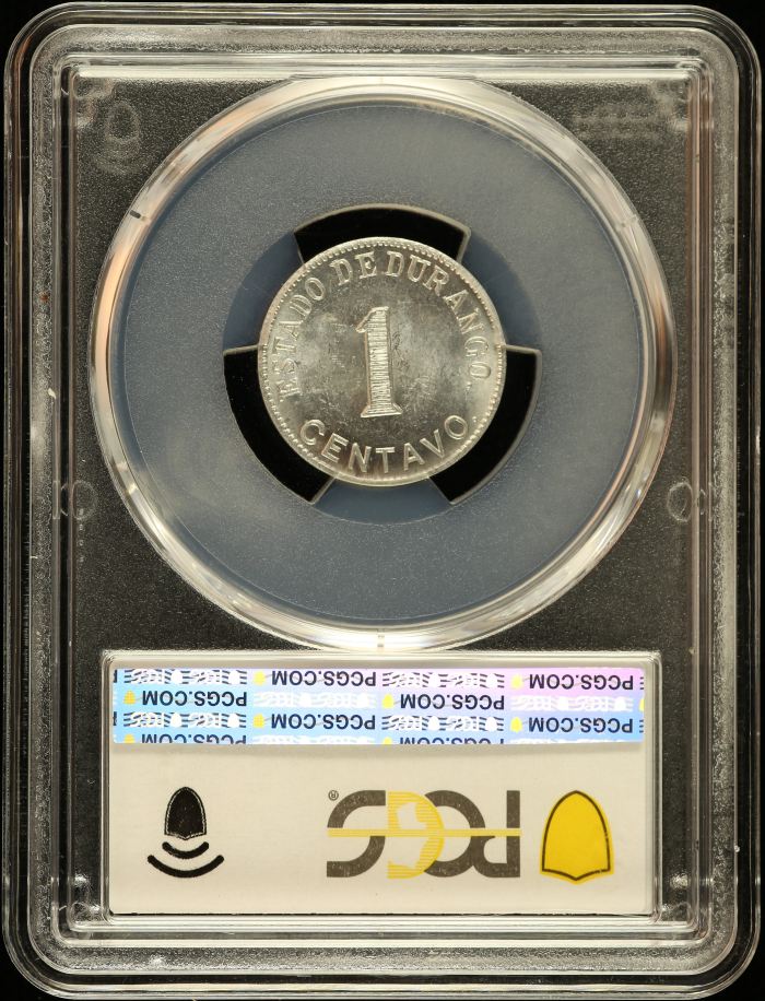 Durango Centavo 1914 Durango PCGS MS63 KM-628 0146386Durango Centavo 1914 Durango PCGS MS63 KM-628 0146386 - Image 2