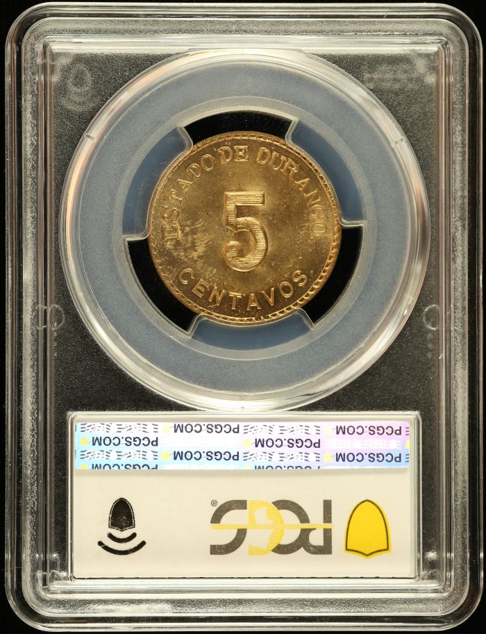 Durango 5 Centavo 1914 Durango KM-634 PCGS MS64 0146388Durango 5 Centavo 1914 Durango KM-634 PCGS MS64 0146388 - Image 2