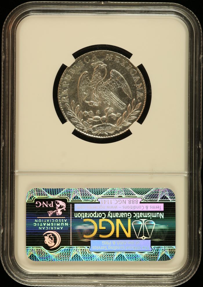 Republic Silver & Minors 2 Reales 1861 Mo CH NGC MS65 0146518Republic Silver & Minors 2 Reales 1861 Mo CH NGC MS65 0146518 - Image 2