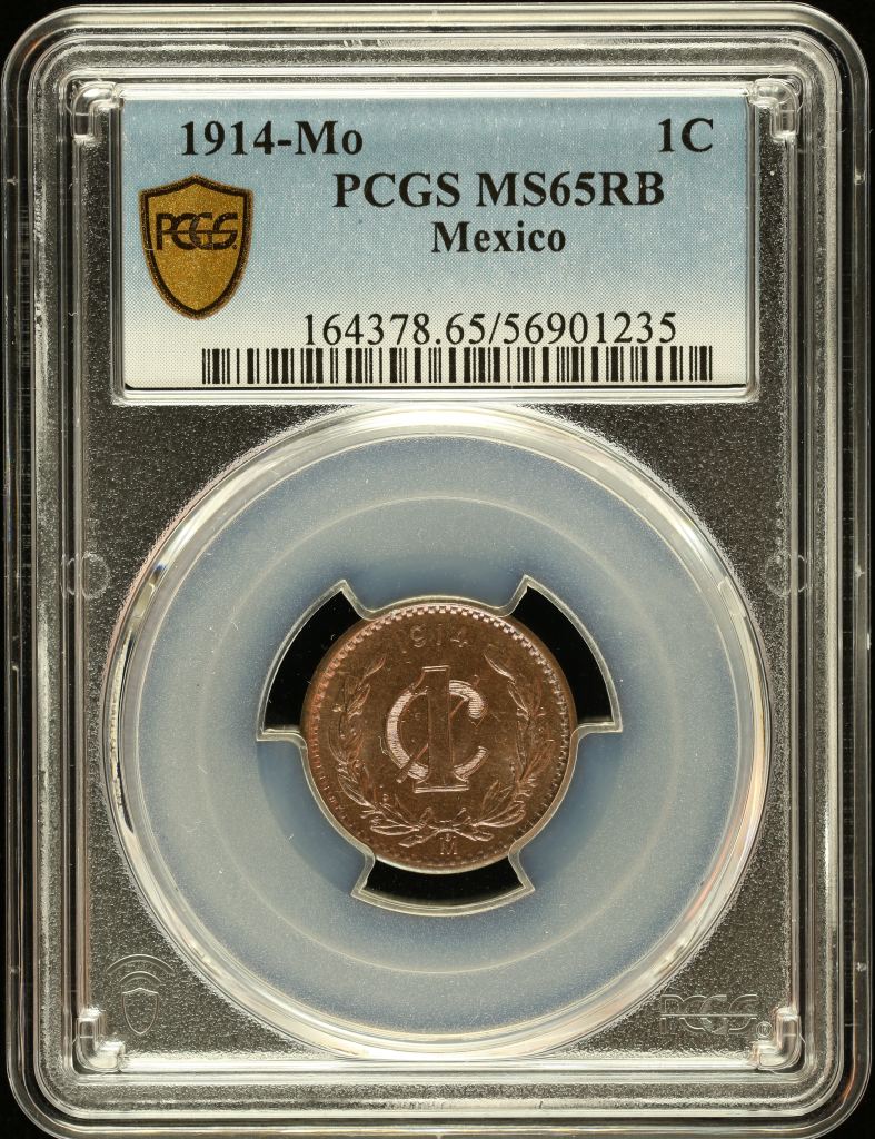 Modern Silver & Minors Centavo 1914 Mo PCGS MS65RB 0146408
