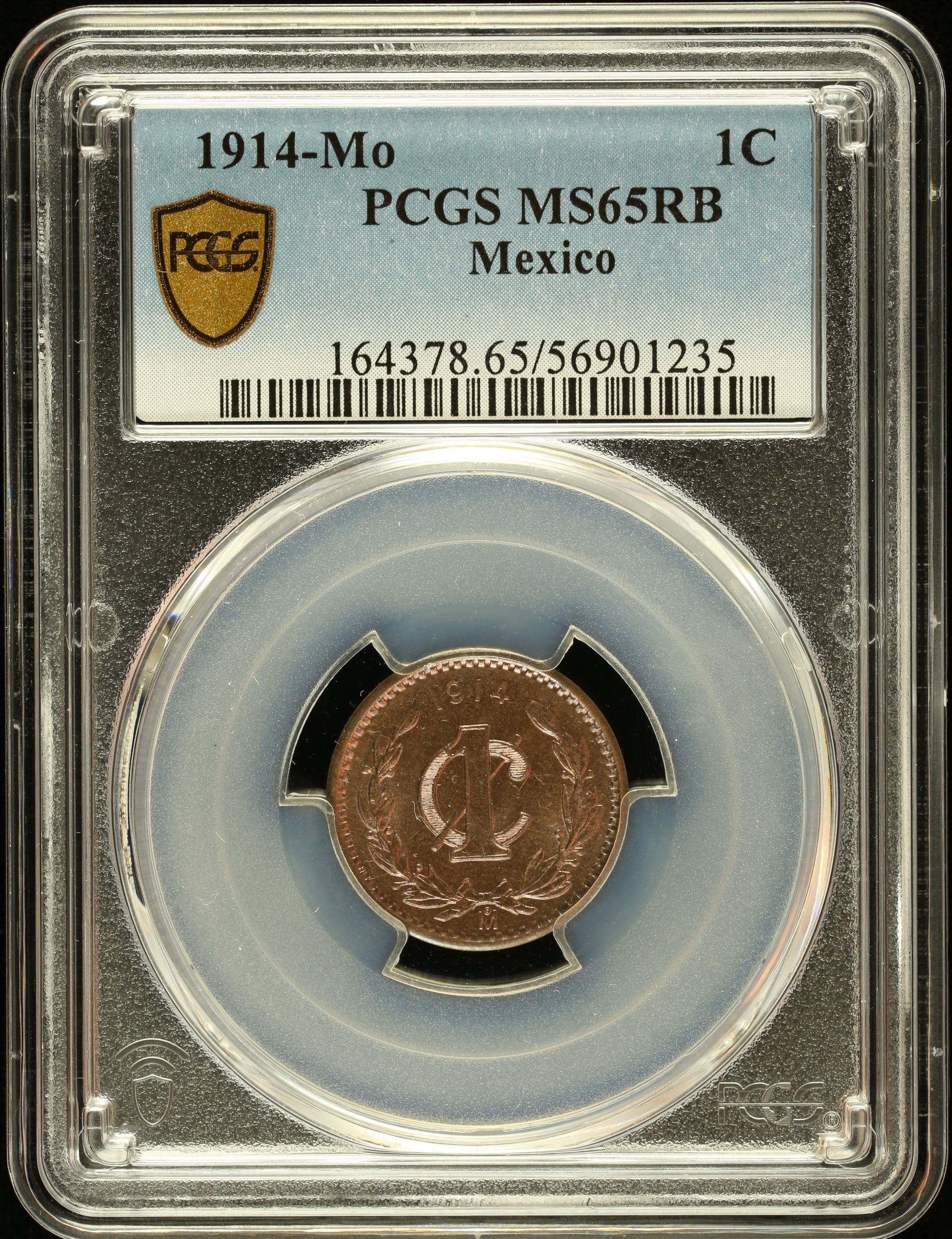 Modern Silver & Minors Centavo 1914 Mo PCGS MS65RB 0146408