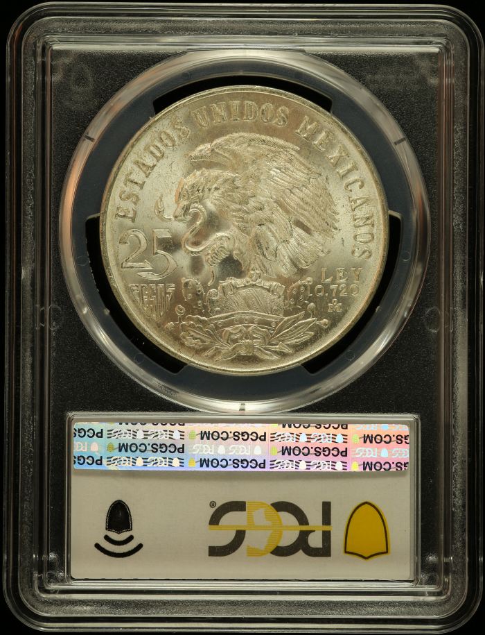 Modern Silver & Minors 25 Peso 1968 Mo KM-479.1 PCGS MS67 0146611Modern Silver & Minors 25 Peso 1968 Mo KM-479.1 PCGS MS67 0146611 - Image 2