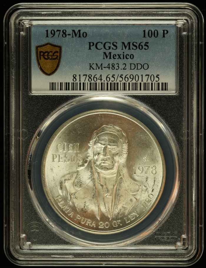 Modern Silver & Minors 100 Peso 1978 Mo KM-483.2 PCGS MS65 0146613Modern Silver & Minors 100 Peso 1978 Mo KM-483.2 PCGS MS65 0146613